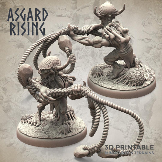 3D Printed Asgard Rising Forest Goblins Melee Set 28mm - 32mm Ragnarok D&D - 3D Printing Boss 