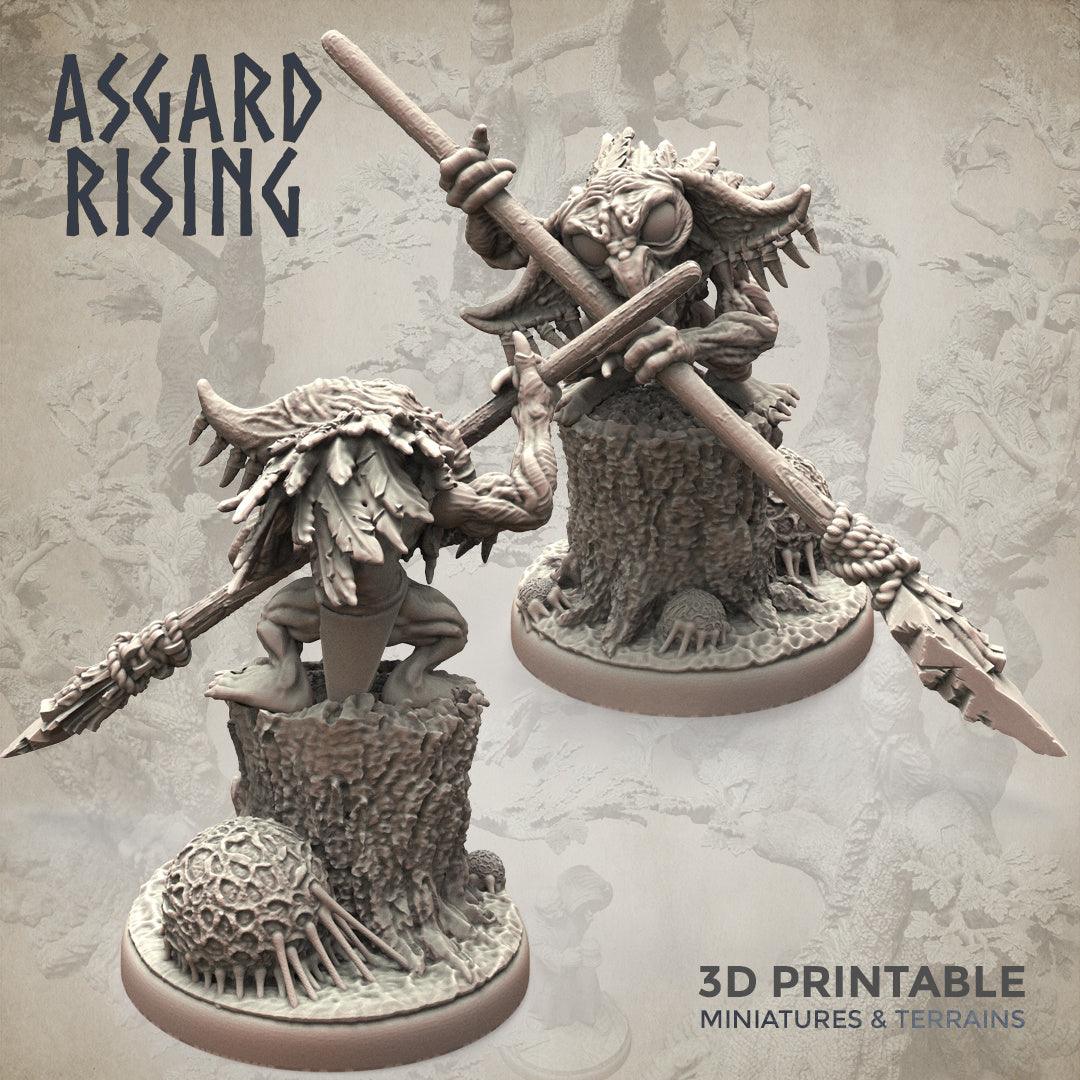 3D Printed Asgard Rising Forest Goblins Melee Set 28mm - 32mm Ragnarok D&D - 3D Printing Boss 