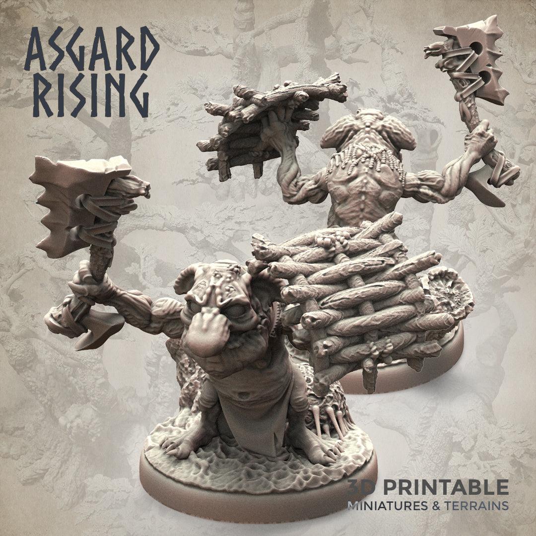 3D Printed Asgard Rising Forest Goblins Melee Set 28mm - 32mm Ragnarok D&D - 3D Printing Boss 