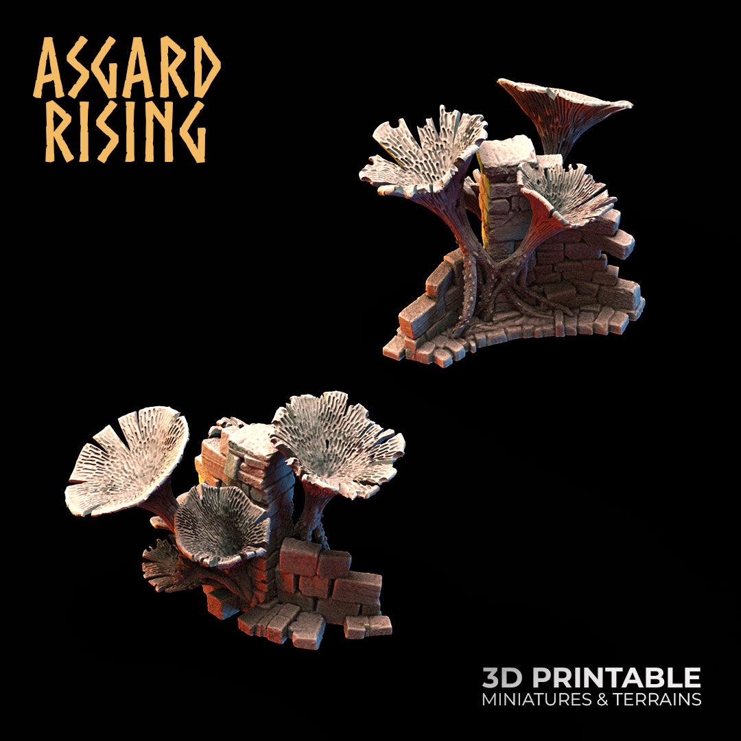 3D Printed Asgard Rising Fungi Ruins 28 32 mm Wargaming DnD - 3D Printing Boss 