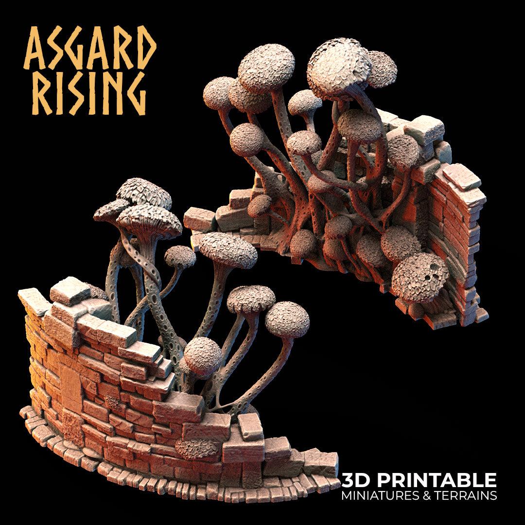 3D Printed Asgard Rising Fungi Ruins 28 32 mm Wargaming DnD - 3D Printing Boss 