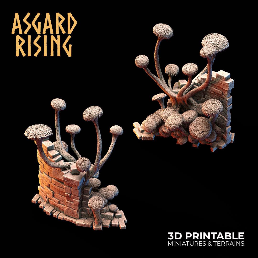 3D Printed Asgard Rising Fungi Ruins 28 32 mm Wargaming DnD - 3D Printing Boss 