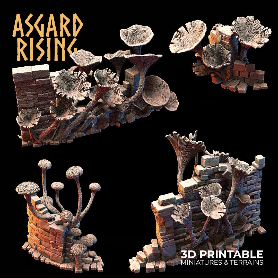 3D Printed Asgard Rising Fungi Ruins 28 32 mm Wargaming DnD - 3D Printing Boss 