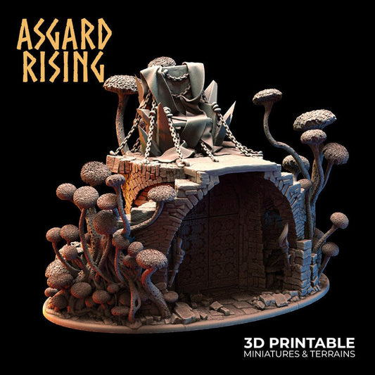 3D Printed Asgard Rising Goblin Kings Throne 28 32mm Wargaming DnD - 3D Printing Boss 