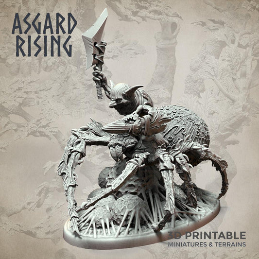 3D Printed Asgard Rising Goblin Spiders Riders Set 32mm Ragnarok D&D - 3D Printing Boss 