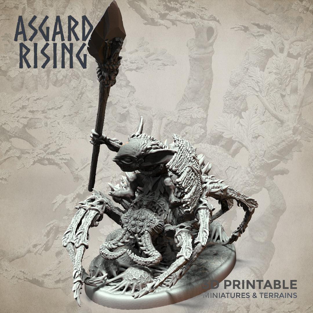 3D Printed Asgard Rising Goblin Spiders Riders Set 32mm Ragnarok D&D - 3D Printing Boss 