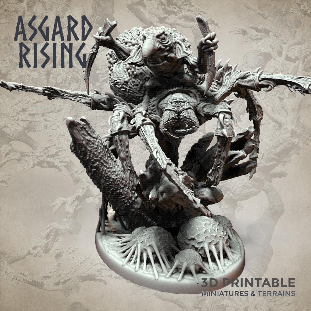 3D Printed Asgard Rising Goblin Spiders Riders Set 32mm Ragnarok D&D - 3D Printing Boss 