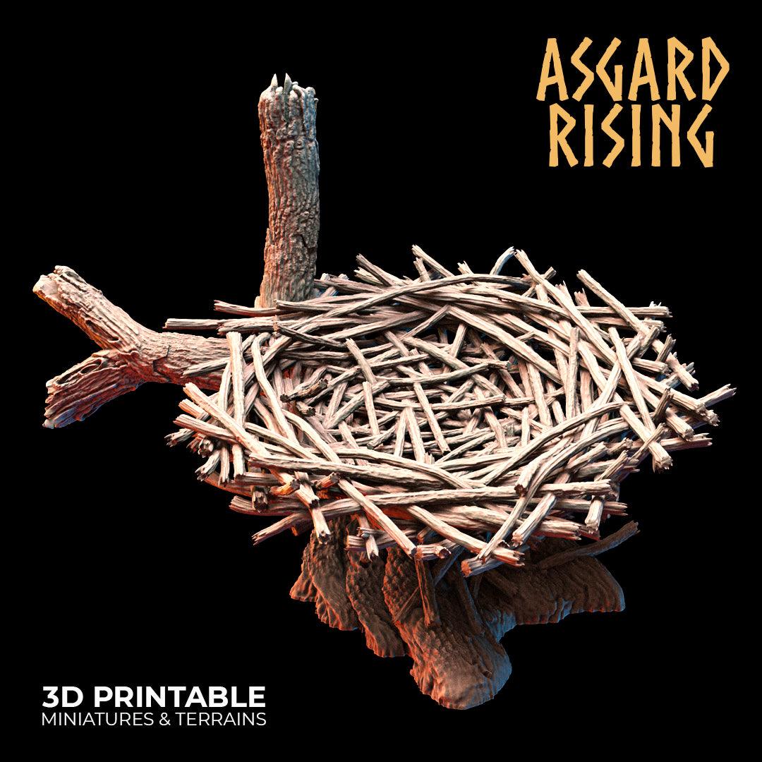 3D Printed Asgard Rising Griffin Nest Set - 32mm D&D - 3D Printing Boss 