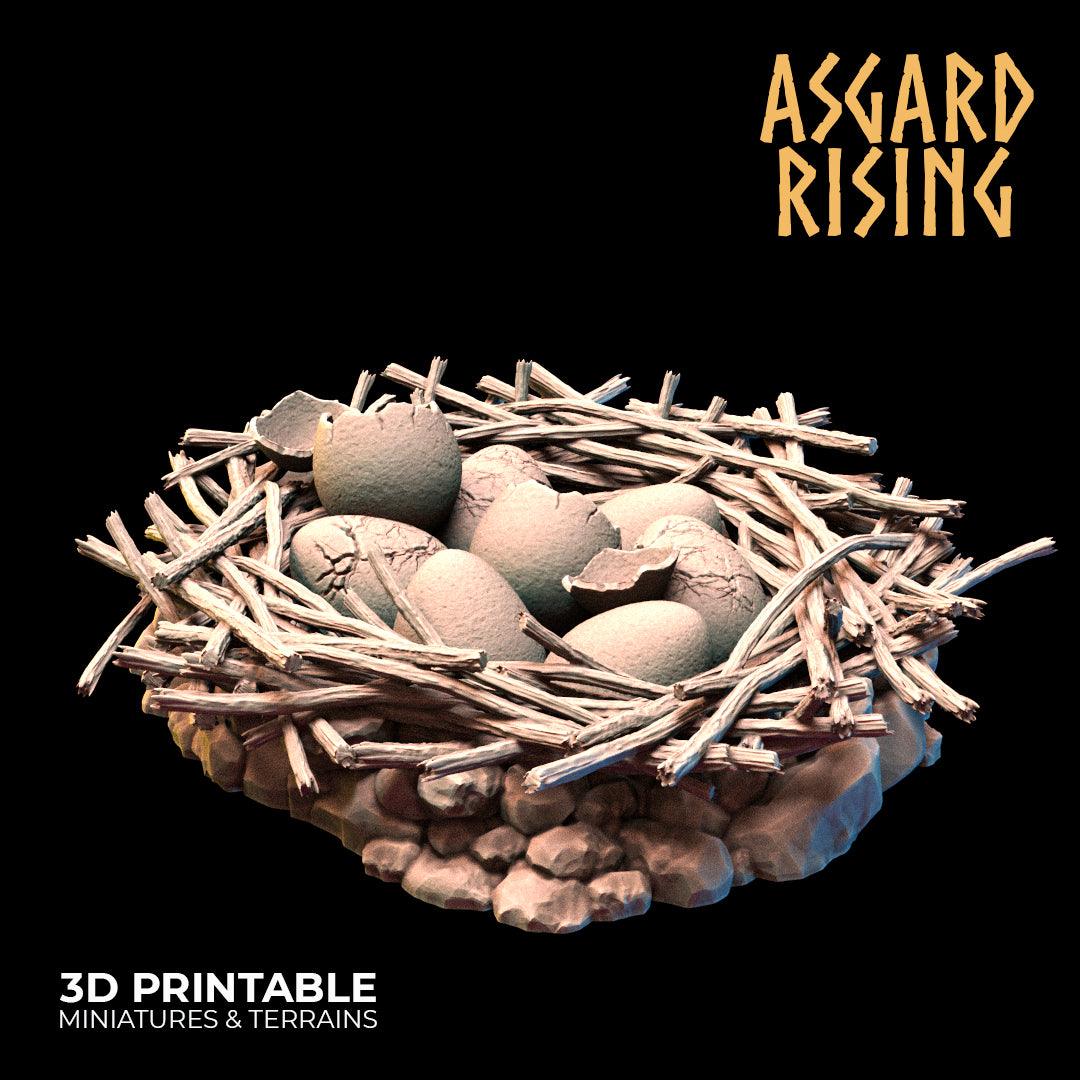 3D Printed Asgard Rising Griffin Nest Set - 32mm D&D - 3D Printing Boss 