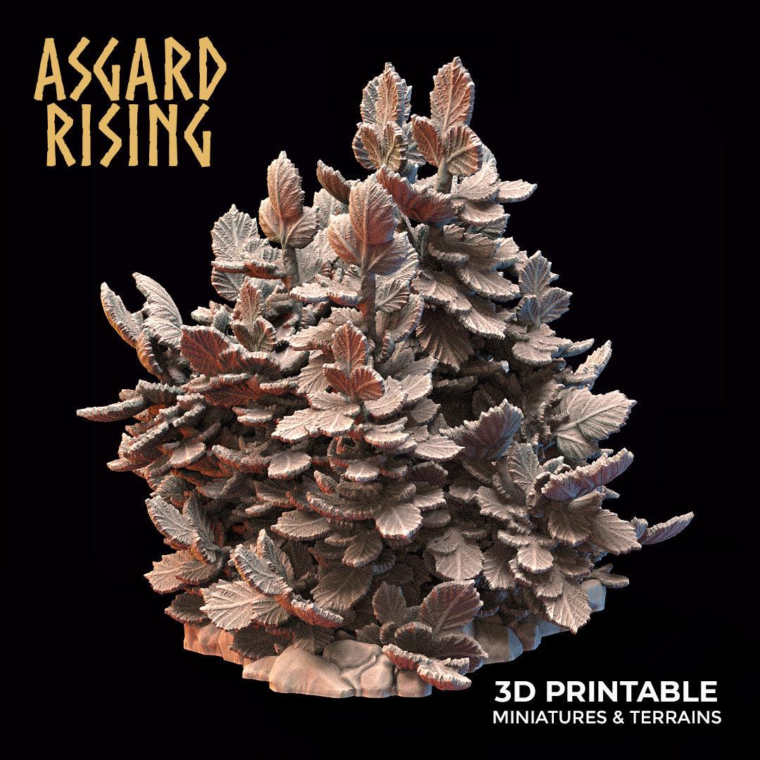 3D Printed Asgard Rising Hazel Bush Set 28 - 32mm Ragnarok D&D - 3D Printing Boss 