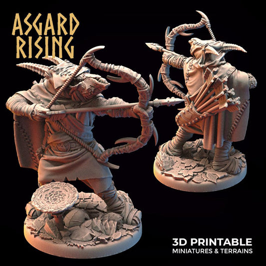 3D Printed Asgard Rising Hunter of the Mountain King 28mm - 32mm Ragnarok D&D - 3D Printing Boss 