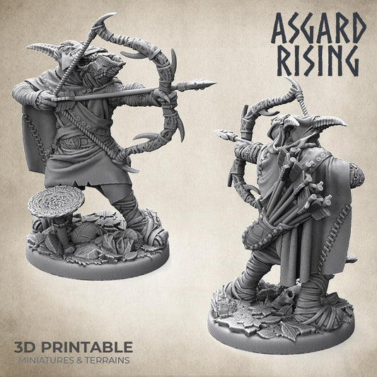 3D Printed Asgard Rising Hunter of the Mountain King 28mm - 32mm Ragnarok D&D - 3D Printing Boss 