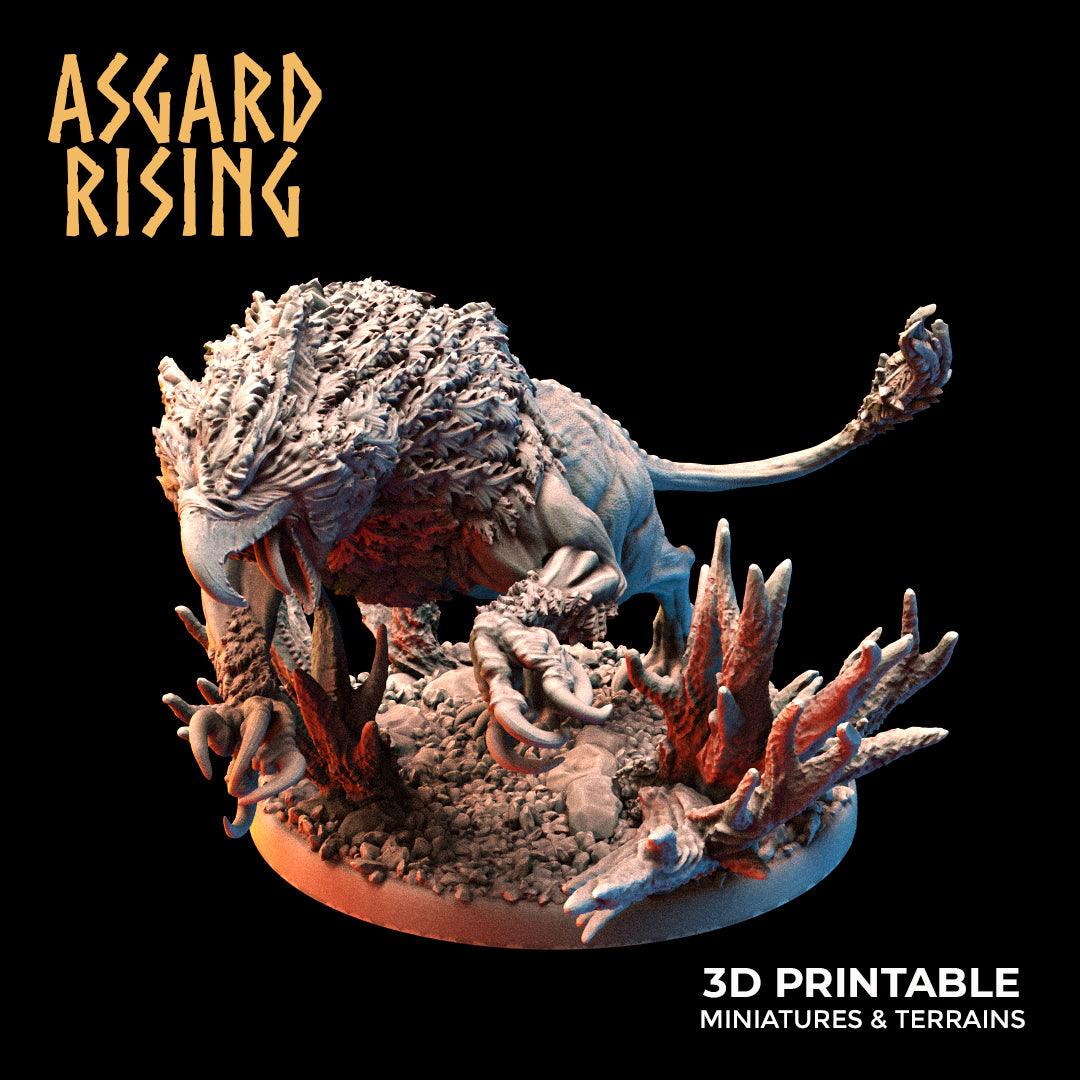 3D Printed Asgard Rising Keythong Wingless Griffin Set - 32mm D&D - 3D Printing Boss 