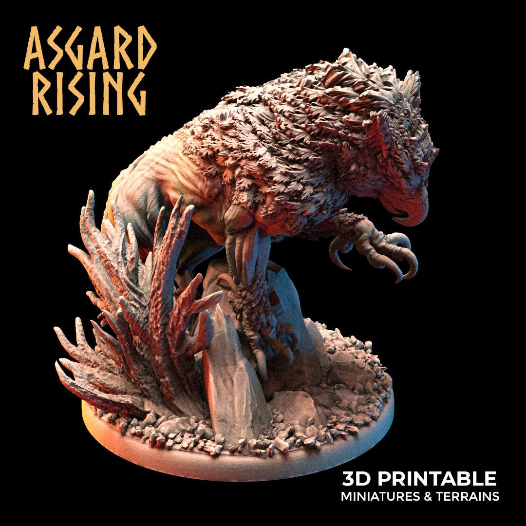 3D Printed Asgard Rising Keythong Wingless Griffin Set - 32mm D&D - 3D Printing Boss 