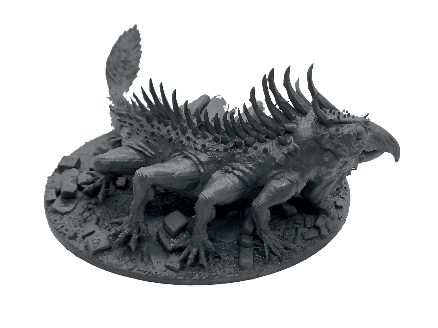 3D Printed Asgard Rising King of Serpents - Basilisk 32mm D&D - 3D Printing Boss 