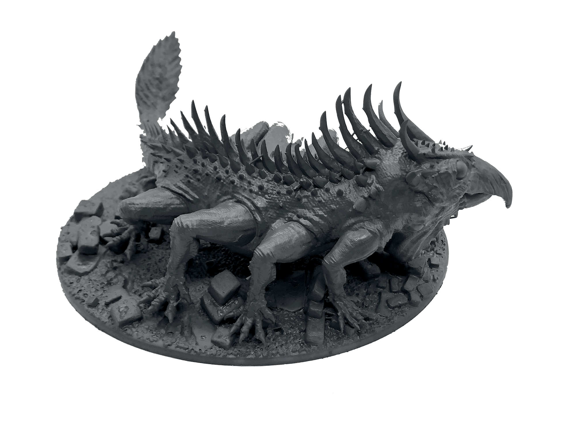3D Printed Asgard Rising King of Serpents - Basilisk 32mm D&D - 3D Printing Boss 