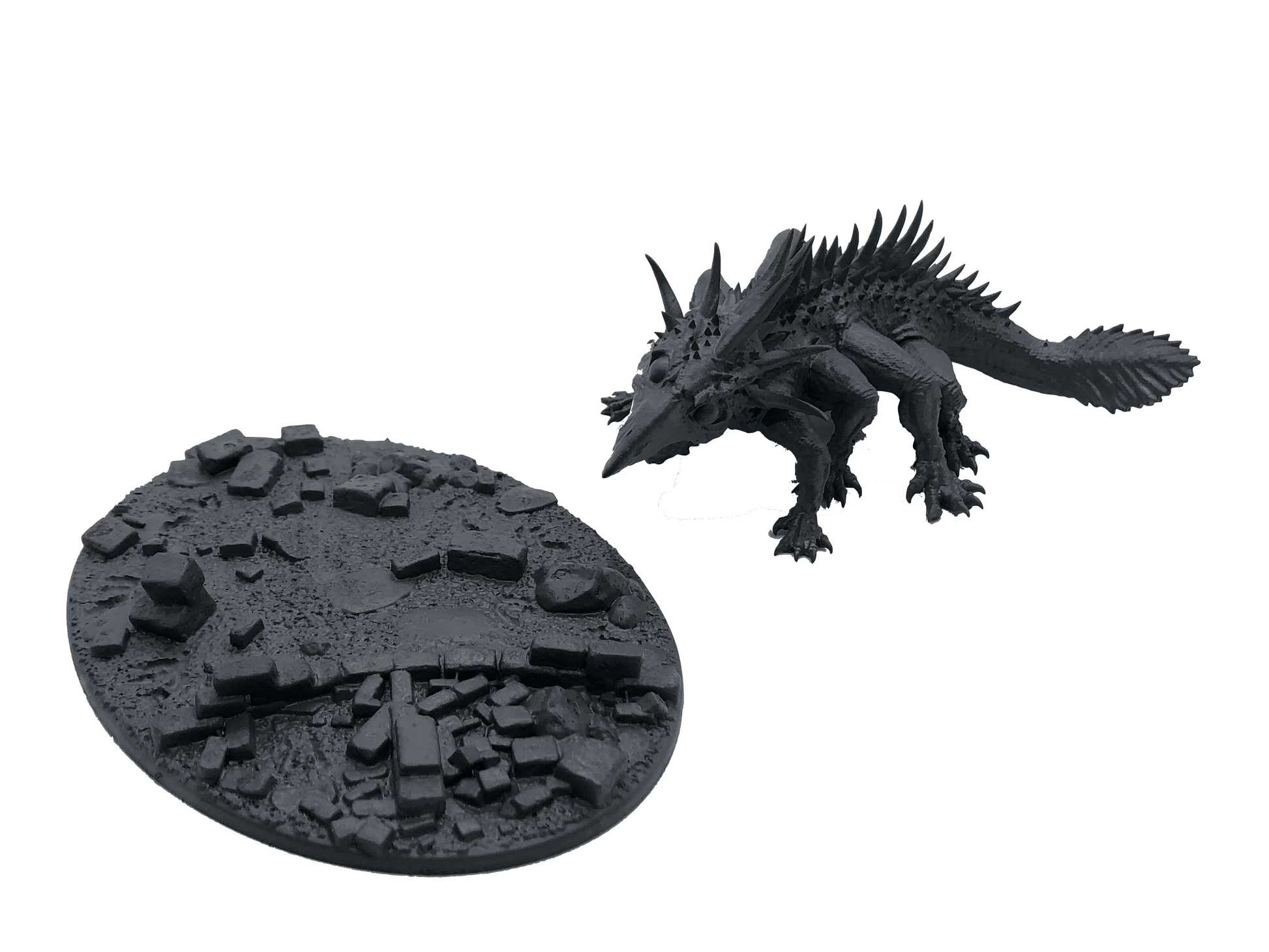 3D Printed Asgard Rising King of Serpents - Basilisk 32mm D&D - 3D Printing Boss 