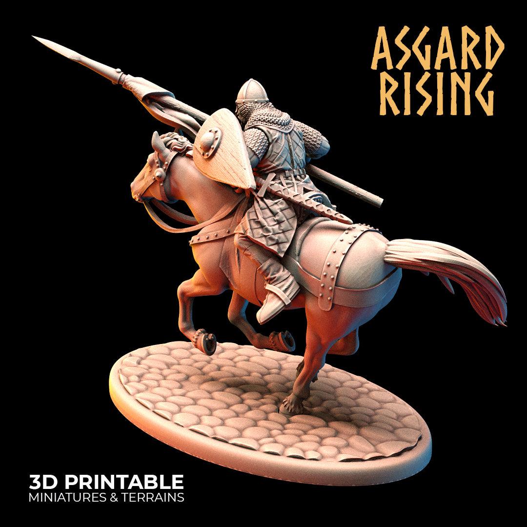 3D Printed Asgard Rising Medieval Calvary Set 28mm - 32mm Ragnarok D&D - 3D Printing Boss 