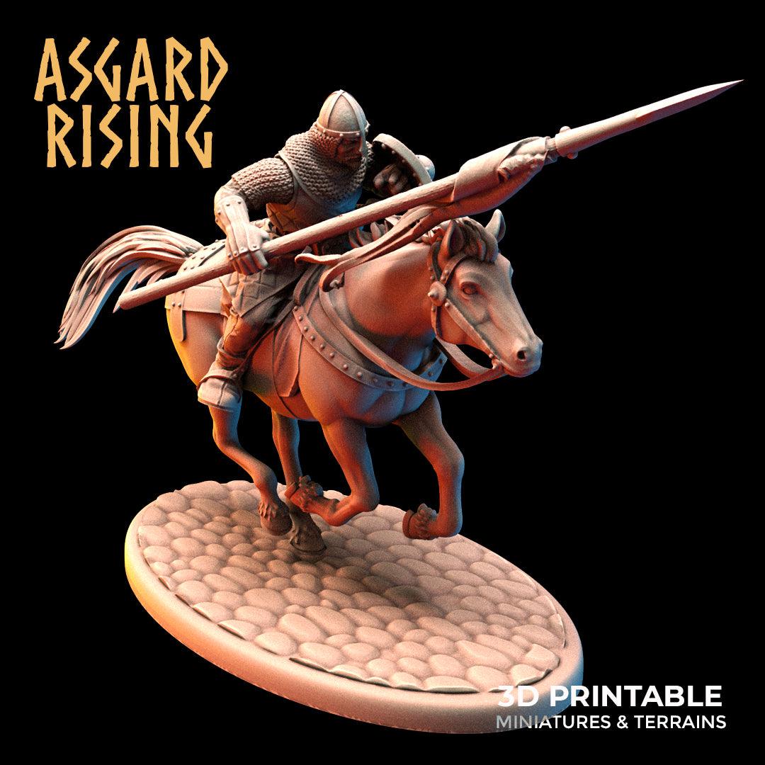 3D Printed Asgard Rising Medieval Calvary Set 28mm - 32mm Ragnarok D&D - 3D Printing Boss 