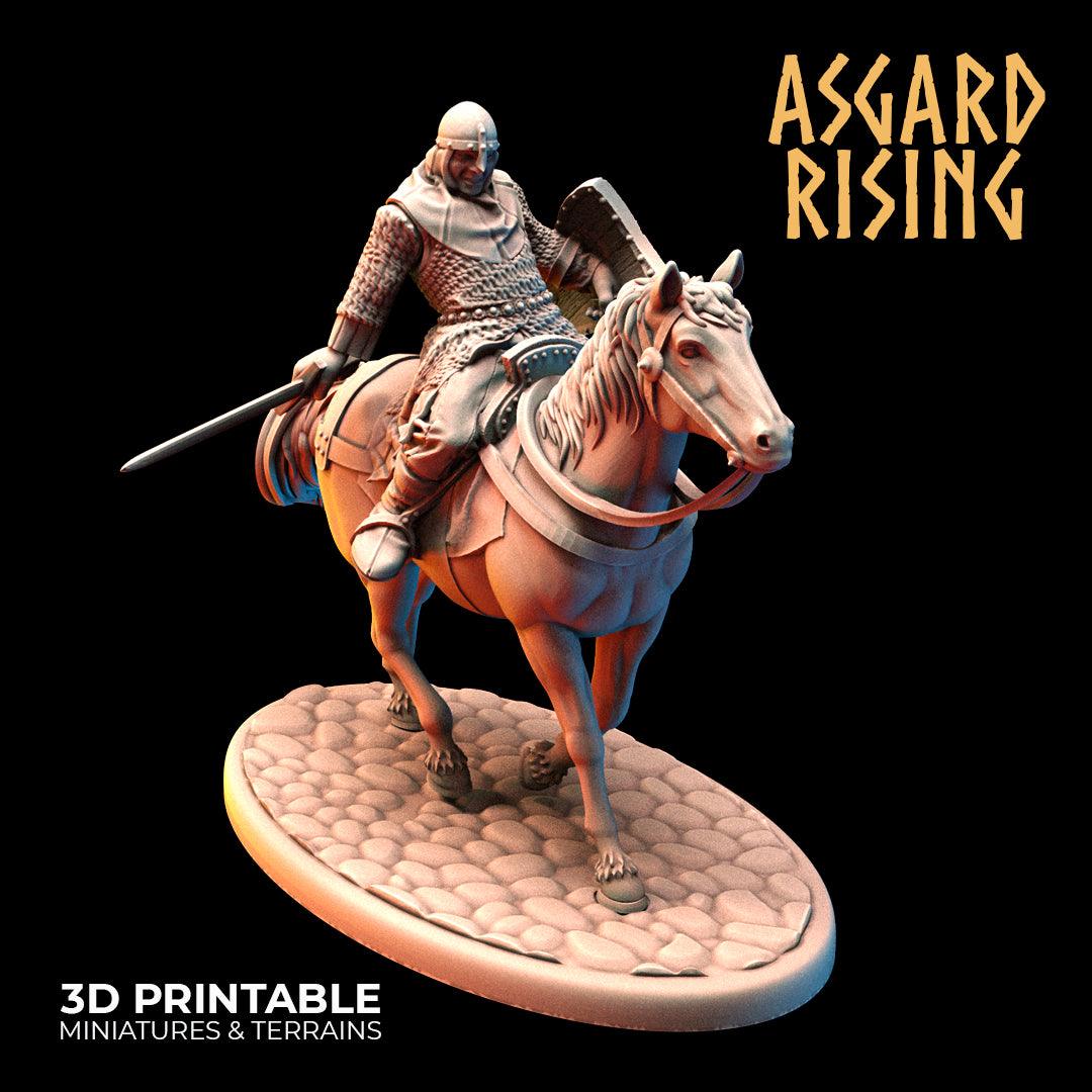 3D Printed Asgard Rising Medieval Calvary Set 28mm - 32mm Ragnarok D&D - 3D Printing Boss 