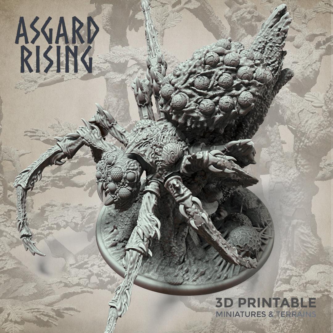 3D Printed Asgard Rising Nightmare Spider Big Model 32mm D&D - 3D Printing Boss 