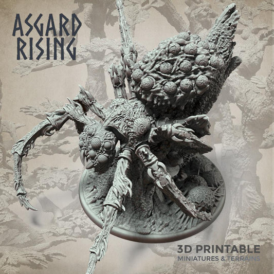 3D Printed Asgard Rising Nightmare Spider Big Model 32mm D&D - 3D Printing Boss 