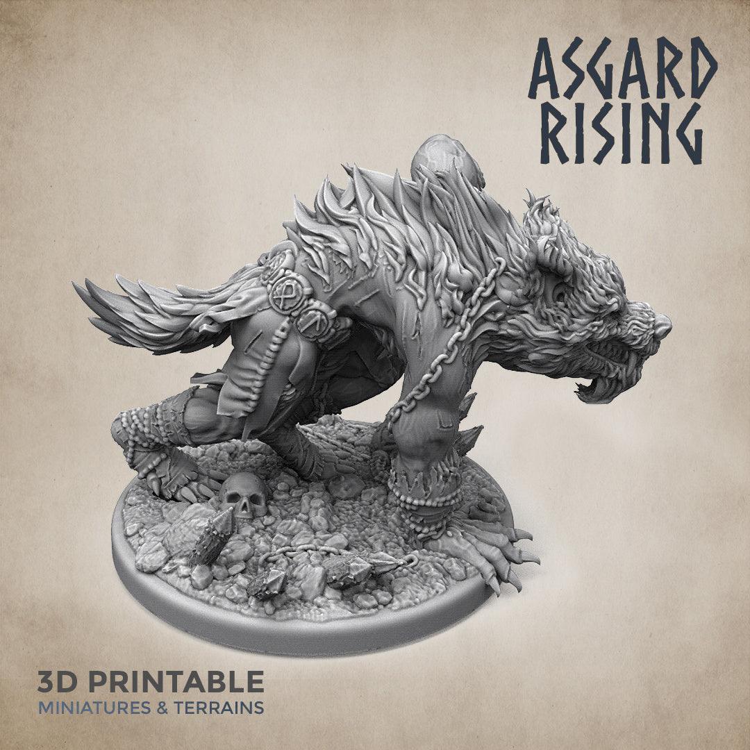 3D Printed Asgard Rising Shapeshifter Ulfhednar WereWolf 28mm-32mm Ragnarok D&D - 3D Printing Boss 