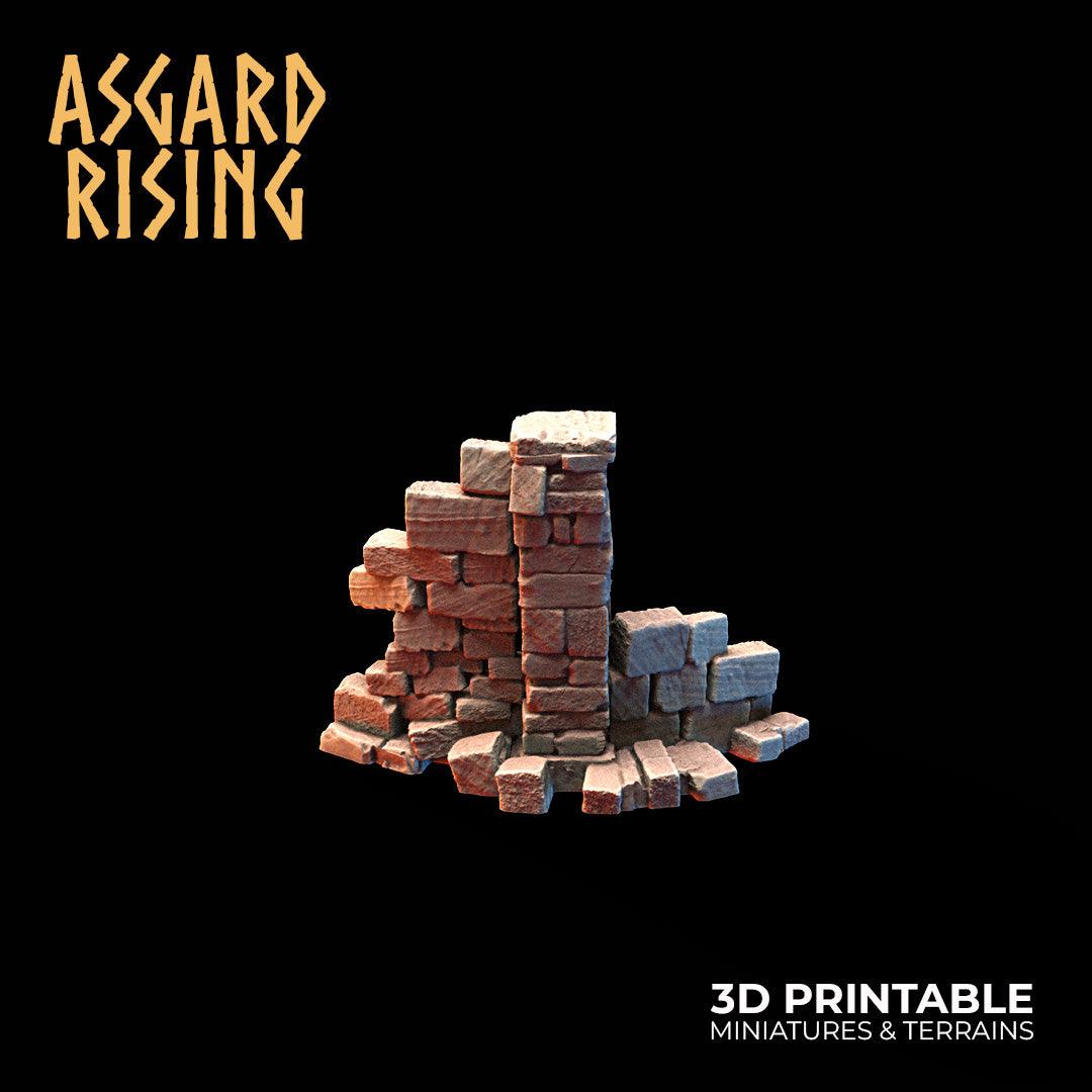 3D Printed Asgard Rising Small Ruins 28 32 mm Wargaming DnD - 3D Printing Boss 