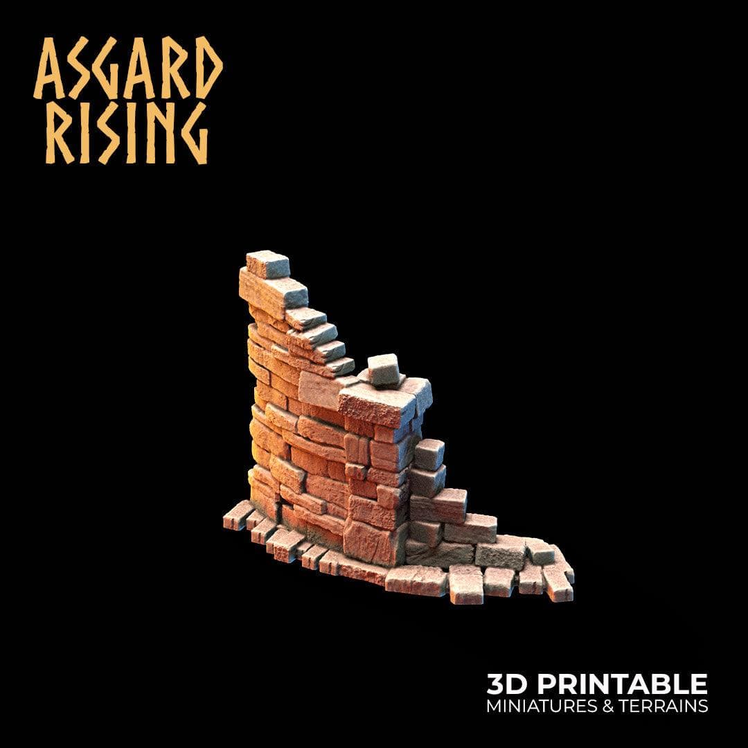 3D Printed Asgard Rising Small Ruins 28 32 mm Wargaming DnD - 3D Printing Boss 