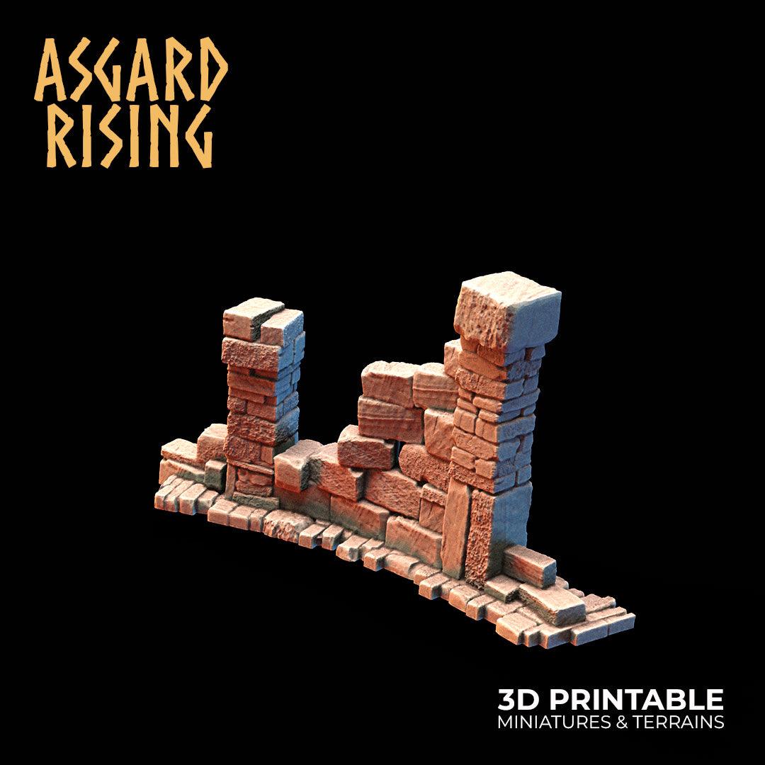 3D Printed Asgard Rising Small Ruins 28 32 mm Wargaming DnD - 3D Printing Boss 
