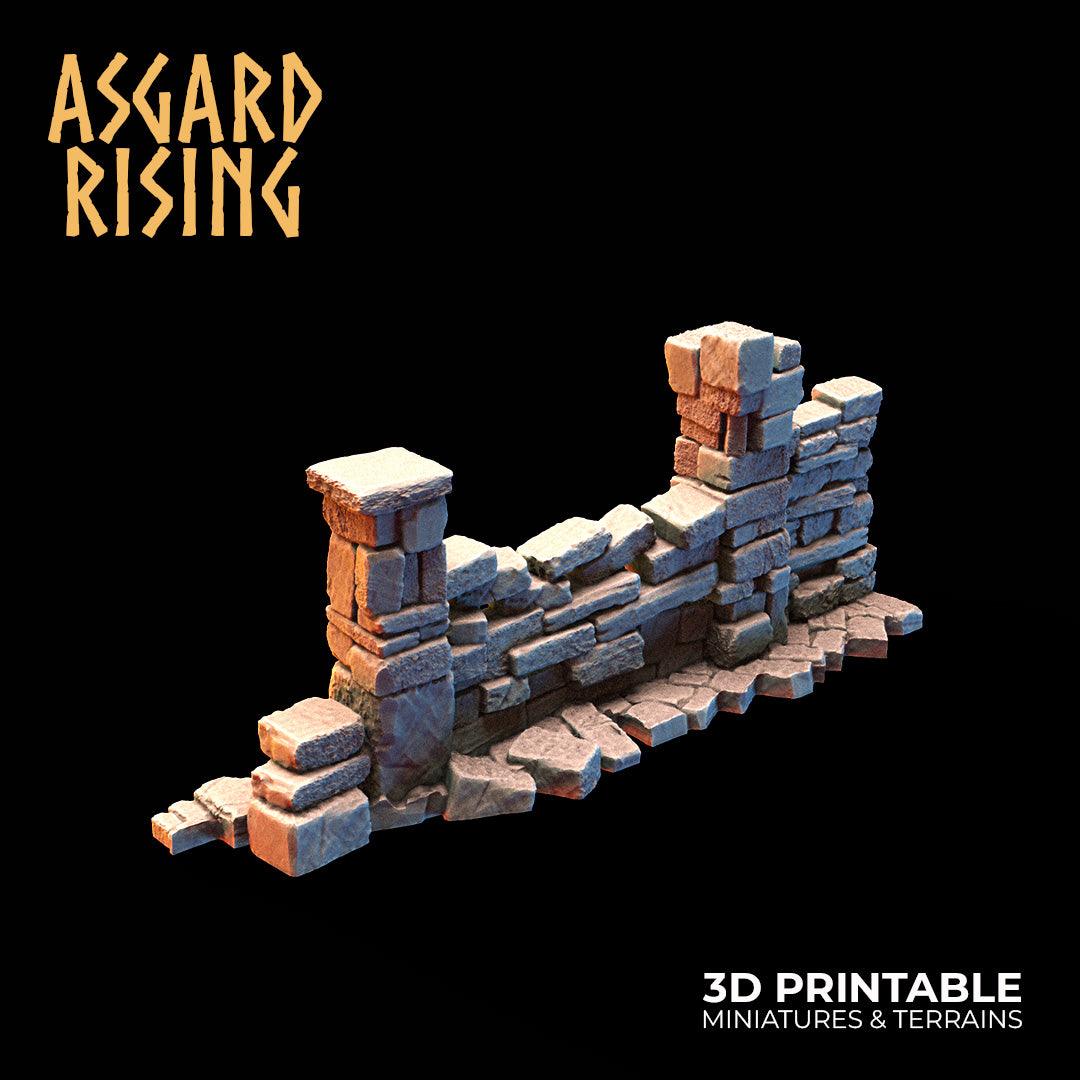3D Printed Asgard Rising Small Ruins 28 32 mm Wargaming DnD - 3D Printing Boss 