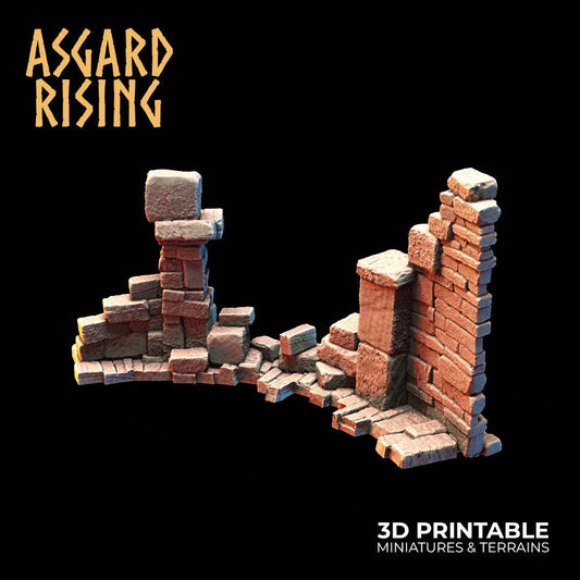 3D Printed Asgard Rising Small Ruins 28 32 mm Wargaming DnD - 3D Printing Boss 