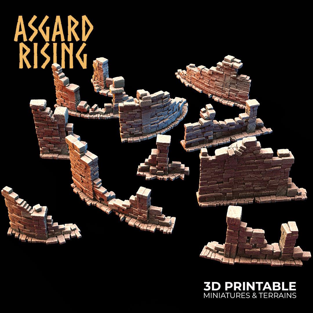 3D Printed Asgard Rising Small Ruins 28 32 mm Wargaming DnD - 3D Printing Boss 