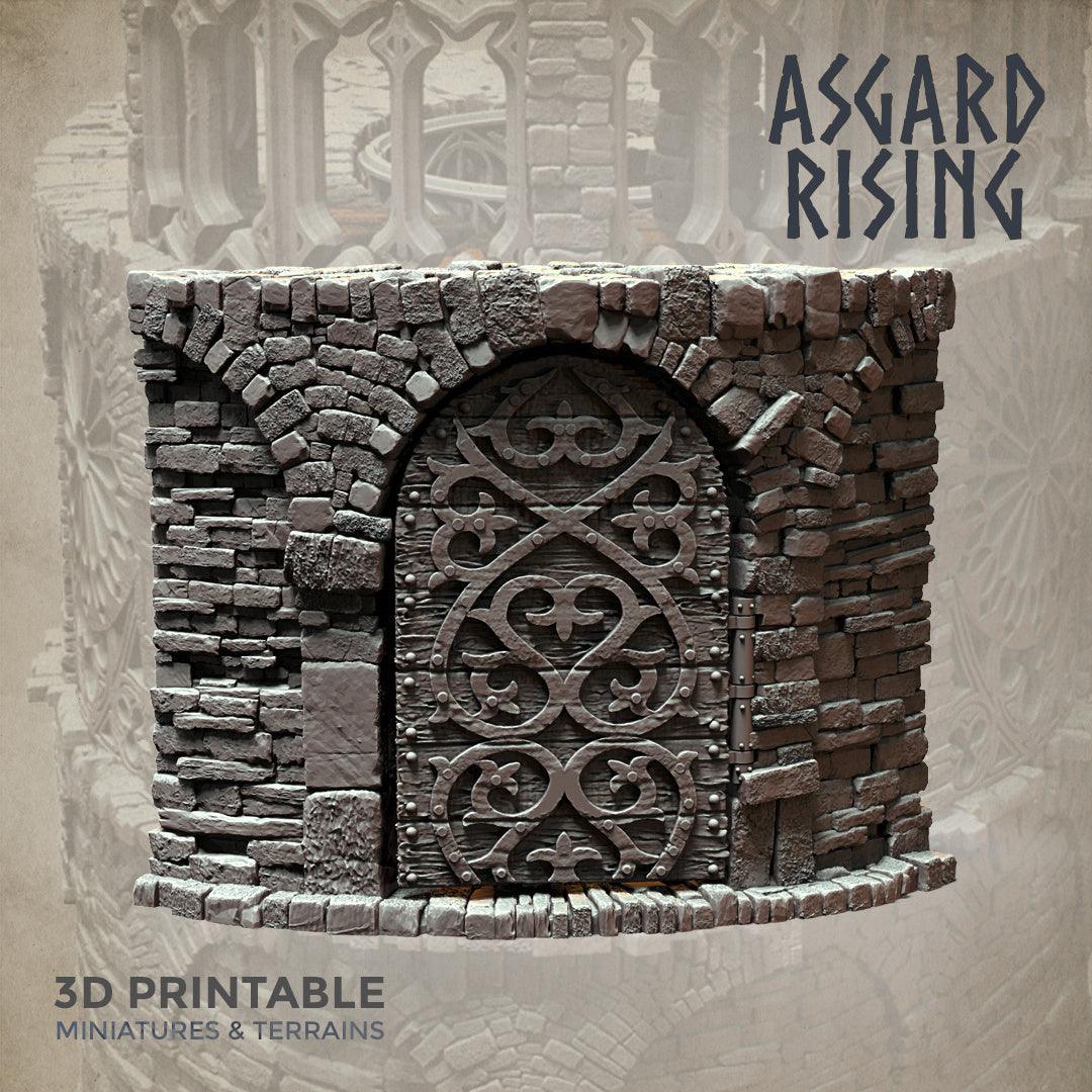 3D Printed Asgard Rising Stone Construction Ruins Modular Set 28mm - 32mm Ragnarok D&D - 3D Printing Boss 