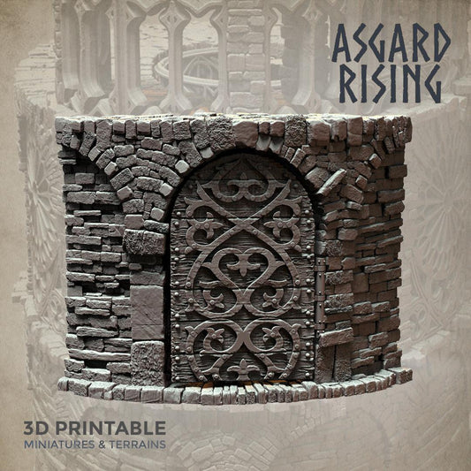 3D Printed Asgard Rising Stone Construction Ruins Modular Set 28mm - 32mm Ragnarok D&D - 3D Printing Boss 