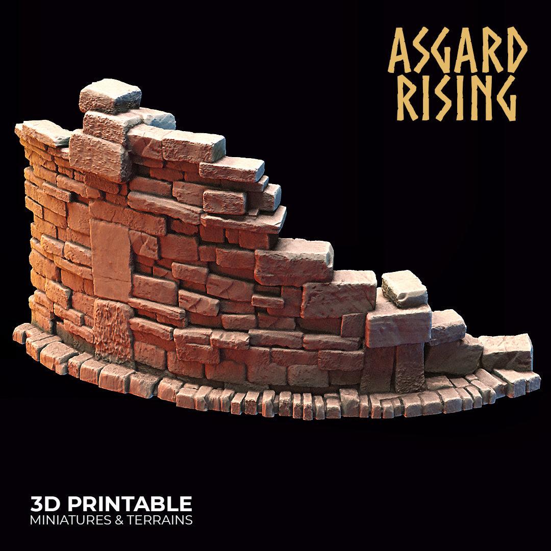 3D Printed Asgard Rising Stone Construction Ruins Small Ruins Set 28mm - 32mm Ragnarok D&D - 3D Printing Boss 