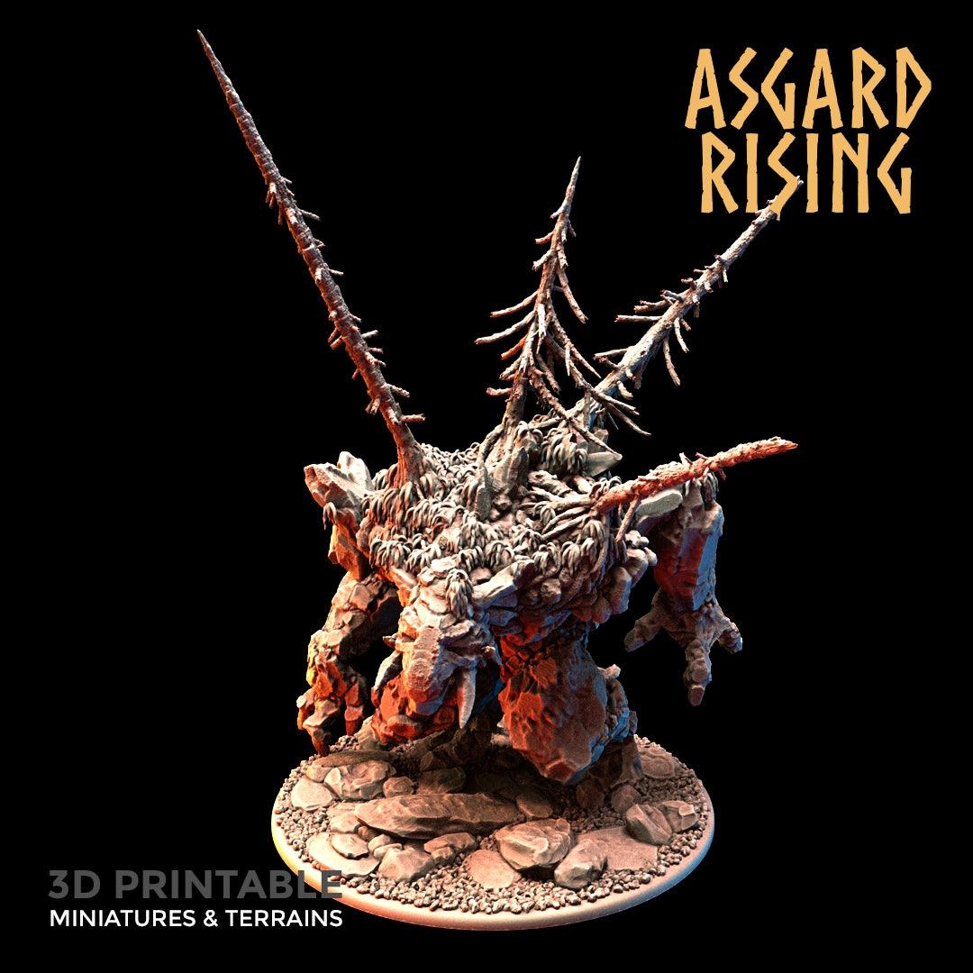 3D Printed Asgard Rising Stone Troll Idol 28mm 32mm D&D - 3D Printing Boss 