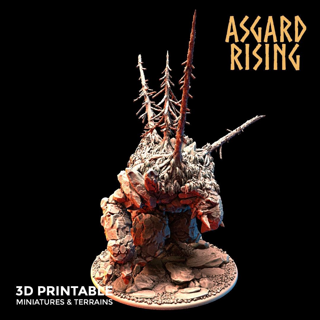 3D Printed Asgard Rising Stone Troll Idol 28mm 32mm D&D - 3D Printing Boss 