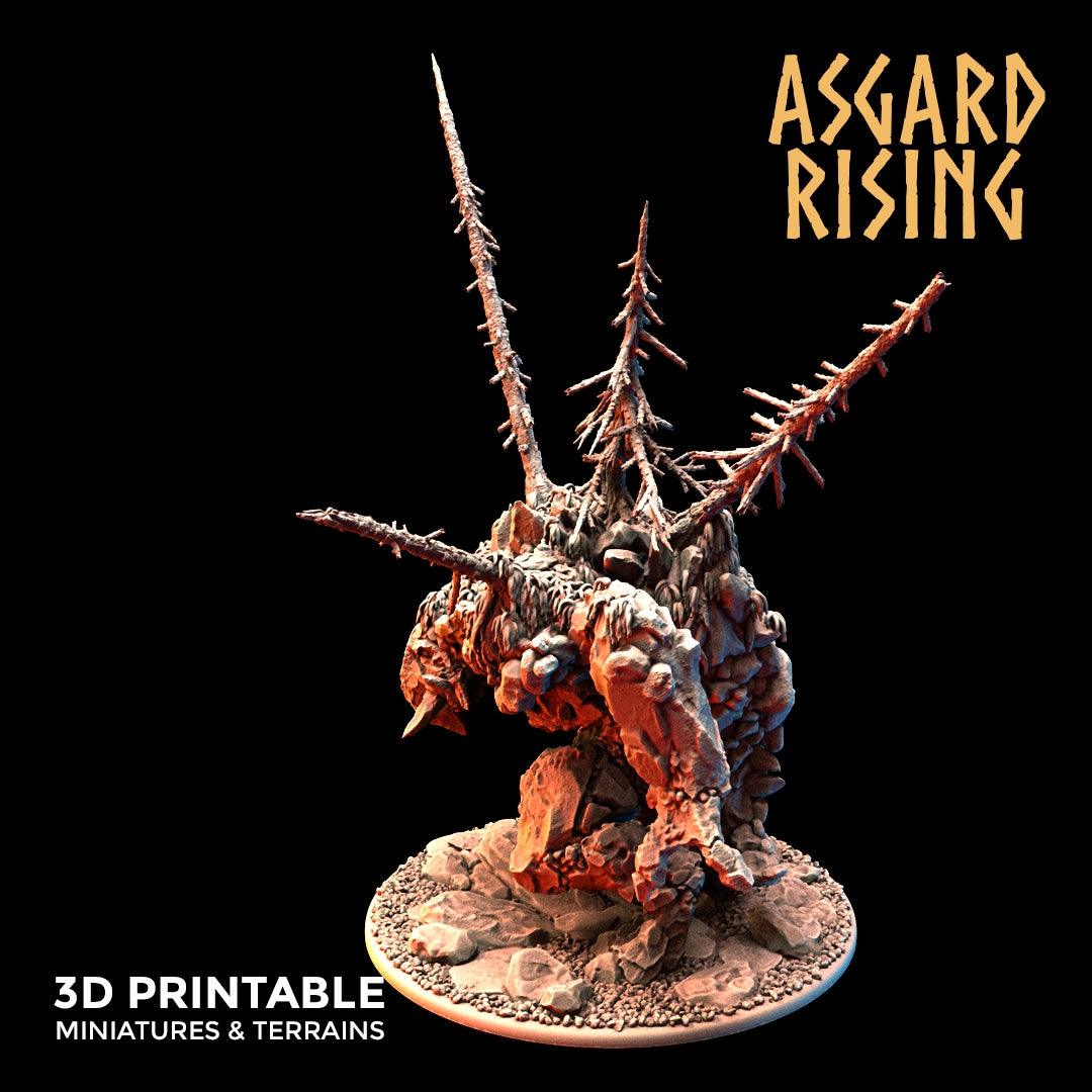 3D Printed Asgard Rising Stone Troll Idol 28mm 32mm D&D - 3D Printing Boss 