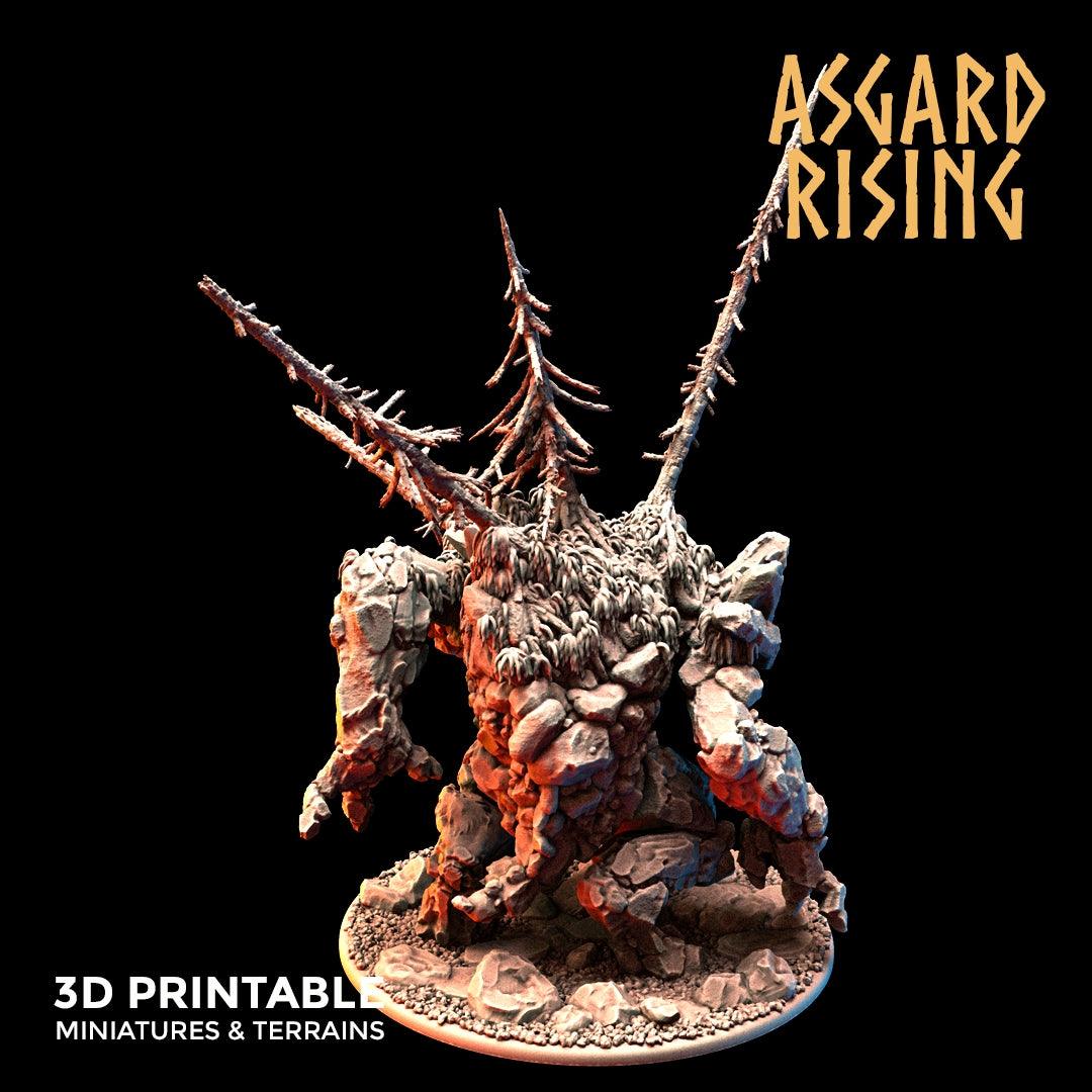 3D Printed Asgard Rising Stone Troll Idol 28mm 32mm D&D - 3D Printing Boss 