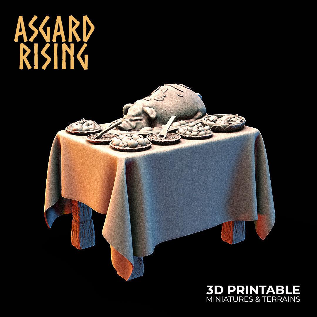 3D Printed Asgard Rising Tavern Modular Terrain Set 28mm - 32mm - 3D Printing Boss 