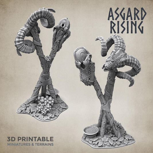 3D Printed Asgard Rising Totem Marker Skull No Entry Forest- 32mm D&D - 3D Printing Boss 