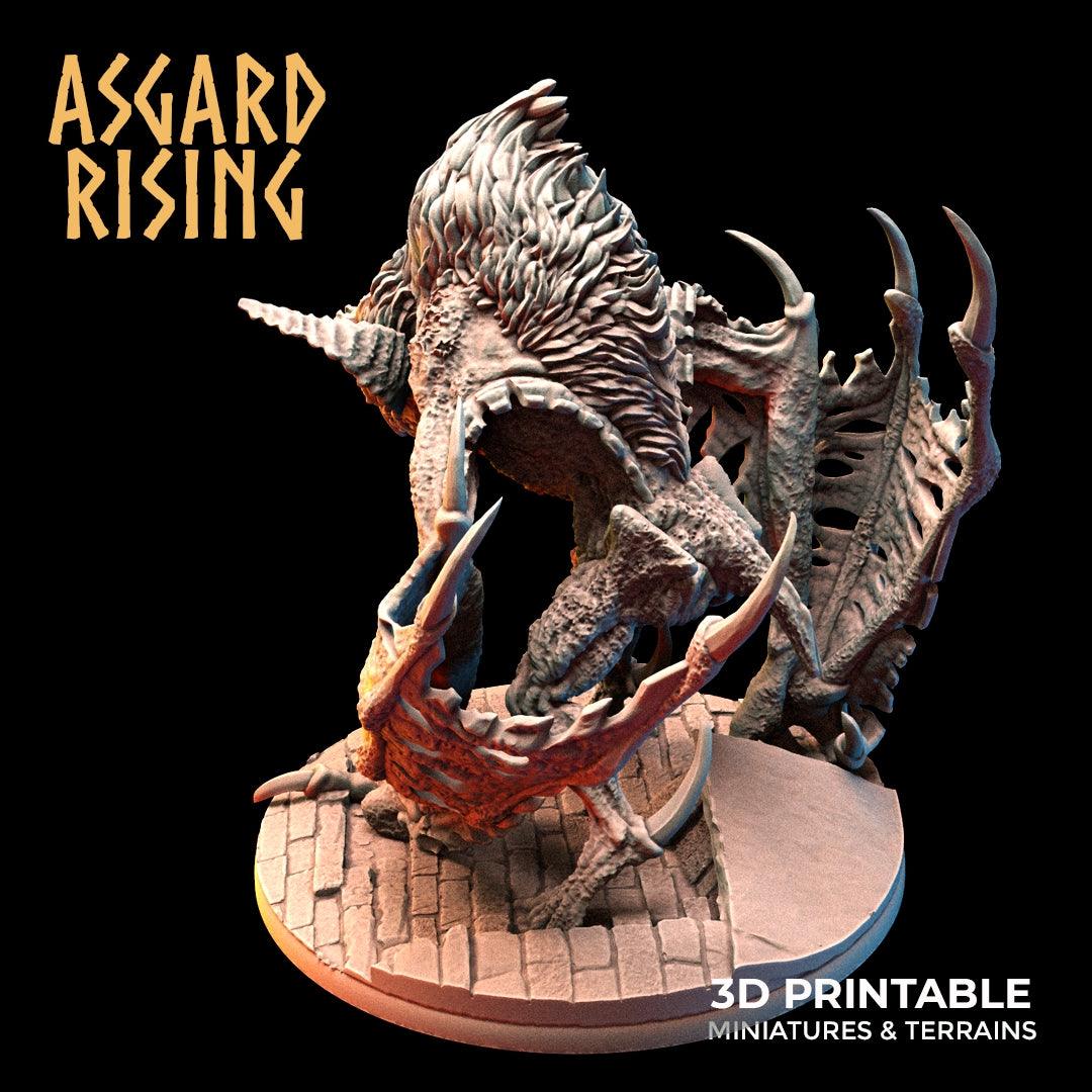 3D Printed Asgard Rising Varkolak Undead Creature 28mm - 32mm D&D - 3D Printing Boss 