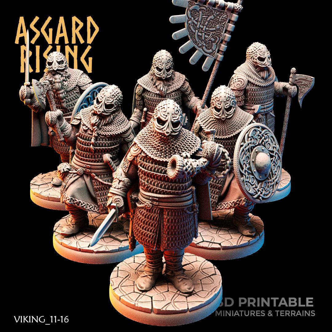 3D Printed Asgard Rising Viking Huscarls 28mm - 32mm - 3D Printing Boss 