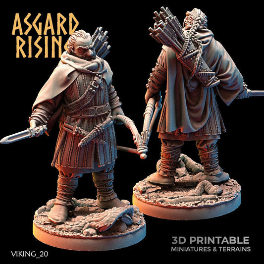 3D Printed Asgard Rising Viking Rangers 28 32 mm Wargaming DnD - 3D Printing Boss 