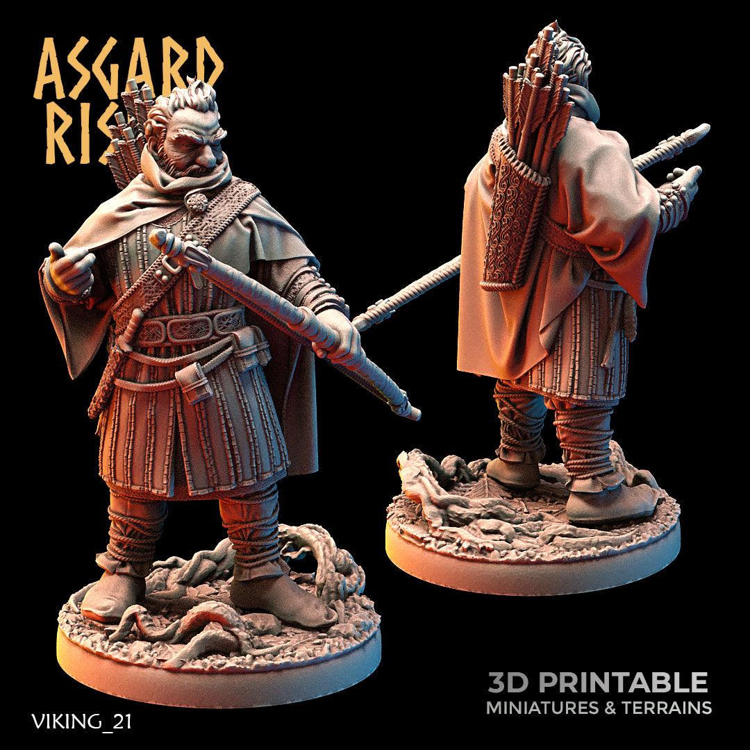 3D Printed Asgard Rising Viking Rangers 28 32 mm Wargaming DnD - 3D Printing Boss 