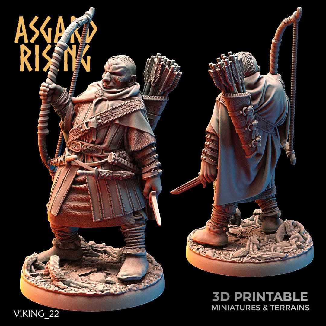 3D Printed Asgard Rising Viking Rangers 28 32 mm Wargaming DnD - 3D Printing Boss 