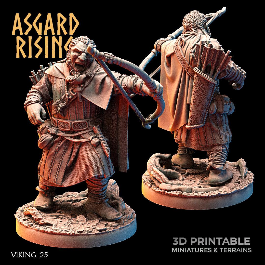 3D Printed Asgard Rising Viking Rangers 28 32 mm Wargaming DnD - 3D Printing Boss 
