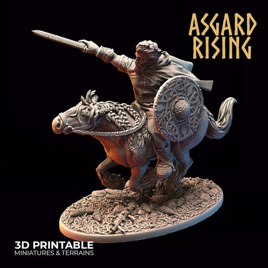 3D Printed Asgard Rising Viking Riders Modular Warband 28mm - 32mm - 3D Printing Boss 