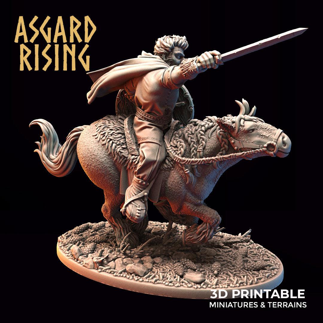3D Printed Asgard Rising Viking Riders Modular Warband 28mm - 32mm - 3D Printing Boss 
